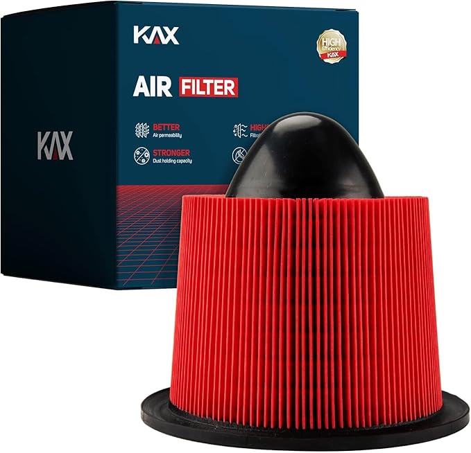 KAX Premium Engine Air Filter, CA8039 Replacement for F-150, F-250, F-350 Super Duty, Excursion, Expedition, Navigator, Mustang, 200% Longer Life