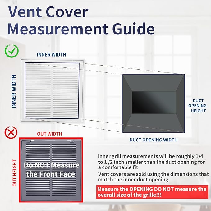 20"W x 14"H [Duct Opening Size] Steel Return Air Filter Grille - Removable Face/Door for 1 inch Filters -HVAC Vent Cover Grill - White [Outer Dimensions: 22 5/8"W X 16 5/8"H]