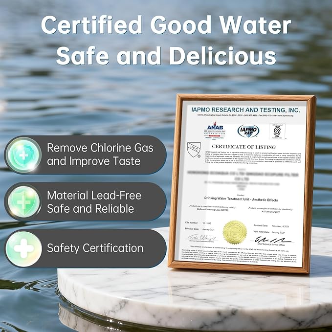 Vortopt Water Filter for Sink Faucet,Faucet Water Filter NSF Certified,400 Gallon Capacity,Activated Carbon,Reduces 99% Chlorine and Odor,3-6 Month Lifespan,T4 CTO,a filter element.