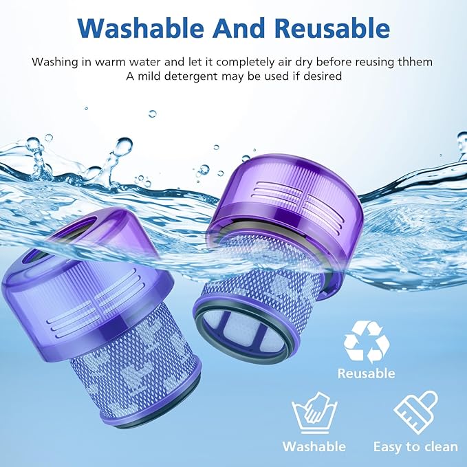 3 Pack HEPA Filter Replacement for Dyson V11 Outsize, V11 Outsize Origin, Outsize, Outsize Plus, Outsize+, Outsize Absolute+, Absolute Extra, SV16,SV29 Vacuum Cleaner,Compare to Part 970422-01