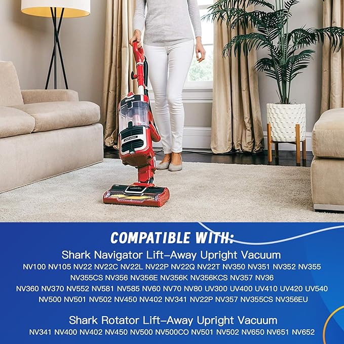 36ft Power Cord Compatible with Shark Navigator Lift-Away Upright Vacuum Cleaner Pro NV355 NV356 NV357 UV400 UV540 NV36 NV60 NV80 NV360 NV370 Rotator Lift-Away NV501 NV502 NV450 NV402
