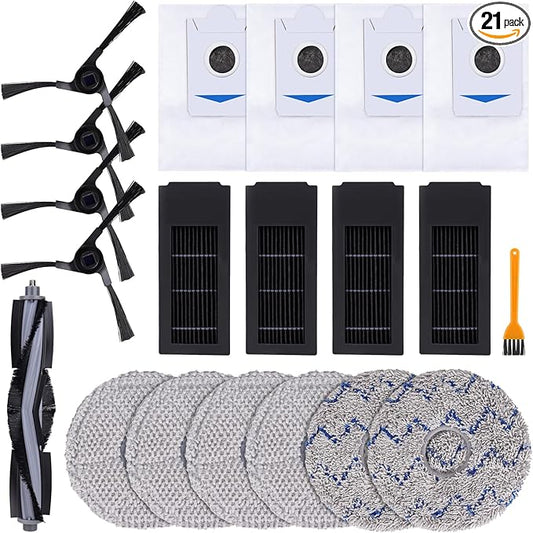 Replacement Parts for Ecovacs Deebot X2 / X2 Omni / X2 Pro / DEX86/ T30S / T30S PRO Robot Vacuum Cleaner - Spare Accessories Kit (Not for T30S COMBO)