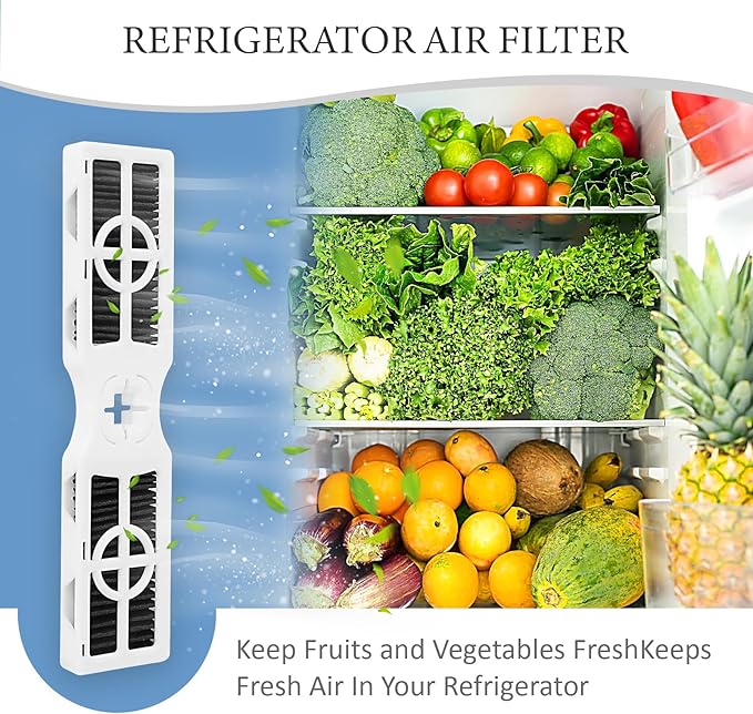 6 Pack Refrigerator Air Filter Replacement for FRGPAAF2 Frigidaire PureAir AF-2 Air Filter Compatible with Frigidaire FRFC2323AS, FRFC232LAF, FRFC233LAF, FRFG2323AF, FRFN2823AS Filter for Air