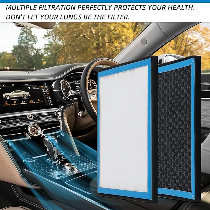 HEPA Cabin Air Filter Replacement CA076-1 Compatible with Tesla Model 3,Model Y 2017 2018 2019 2020 2021 2022