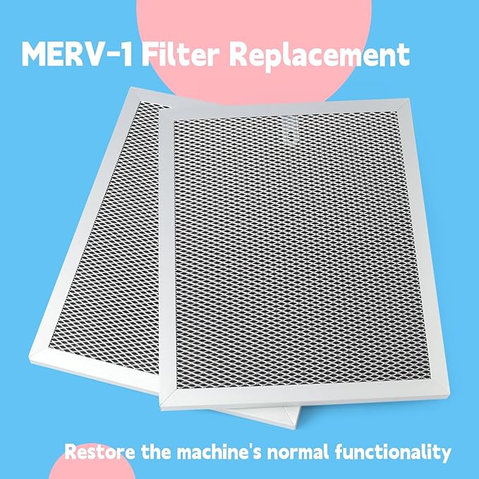 2 Pcs MERV-1 Filter Compatible with Guardian 60 60P 85P Crawl Space Dehumidifier
