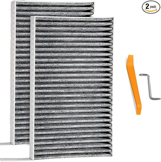 2 Pack Cabin Air Filter Compatible with Tesla Model 3 Model Y 2025 2024 2023 2022 2021 2020 Juniper HEPA Air Filter with Activated Carbon Replacement Kit Interior Accessories Part Protection Refit