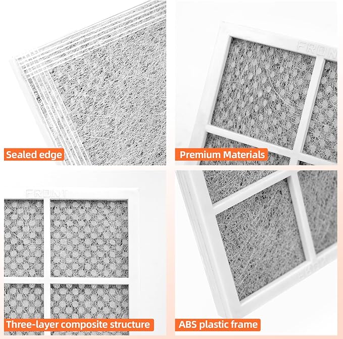 LFXS26973S LFXC24726S 3-PACK Refrigerator Air Filter Replacement for LG LFXC24796S LFXS24623S LFXS29626S LFXS29766S LFXS30766D LLMXS3006S LFXC24796D LFXS24623B LFXS27566S LFXS29626B LFXS29626W