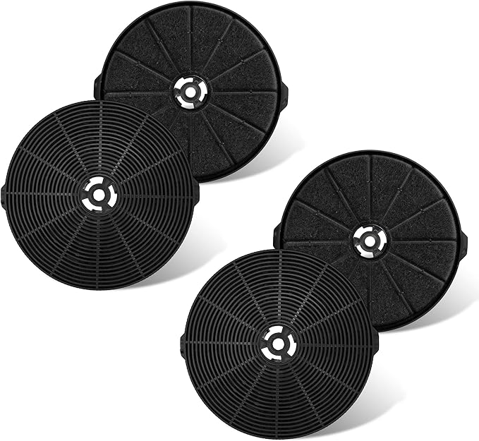 CFK1-TM 4 Set Carbon Charcoal Filter Compatible with Cosmo Range Hoods UMC30 UC30 UMC36 UC36, Also Fit Tieasy USGDCF-G JOEAONZ YYCF02 FIREGAS CC170 Models