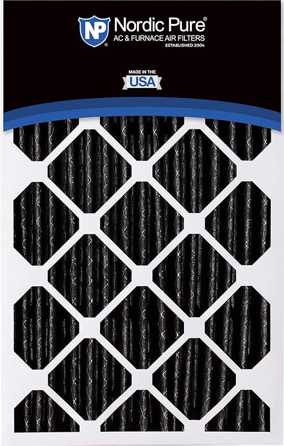 Nordic Pure 16x25x5 (Actual Size: 15 3/4 x 24 3/4 x 4 3/8) Honeywell Replacement Air Filters MERV 10 Plus Carbon 2 Pack