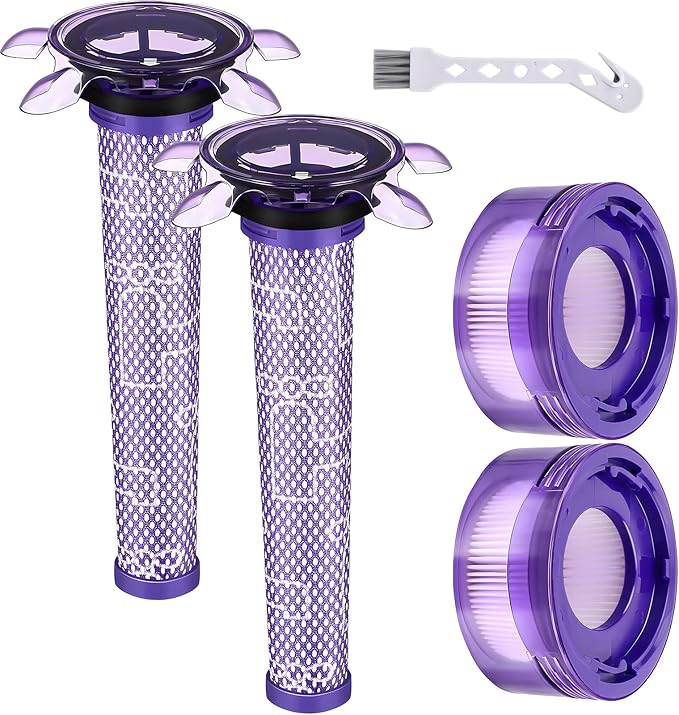 Upgraded V8 Filter for Dyson V8 V7 New Version / SV25 / SV37 / V8 Animal Extra Cordless V8 FOCUS Mattress Vacuum Cleaner Replacement Parts Accessories Filters