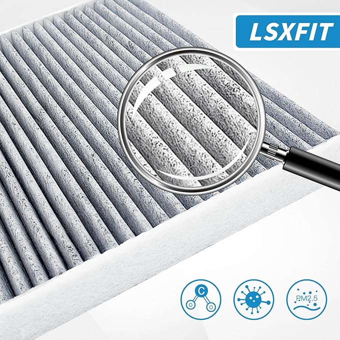 For Engine & Cabin Air Filter For Kia Forte (2019-2023), Forte5 (2020-2023), Elantra (2017-2020), Elantra GT (2018-2020). Replace 97133-F2000, CA12057