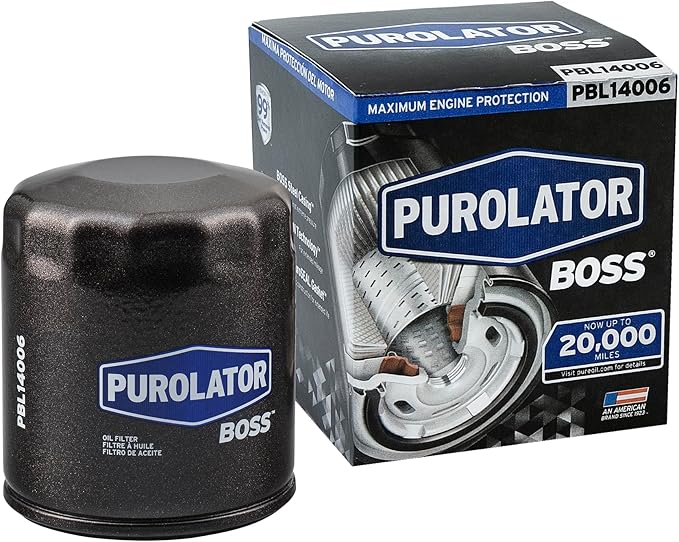 Purolator PBL14006 PurolatorBOSS Maximum Engine Protection Spin On Oil Filter Compatible With Chevrolet Silverado 1500, Tahoe, Suburban 1500, Silverado 2500 HD, Corvette, GMC Yukon and Sierra 1500