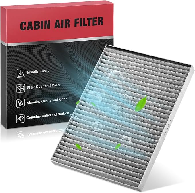 BDFHYK Cabin Air Filter CF11663 Cabin Filter w/Activated Carbon Compatible with Buick Enclave 08-17, Compatible with Chevy Traverse 09-17, compatible with GMC Acadia Limited/Acadia, Replace# CF179C