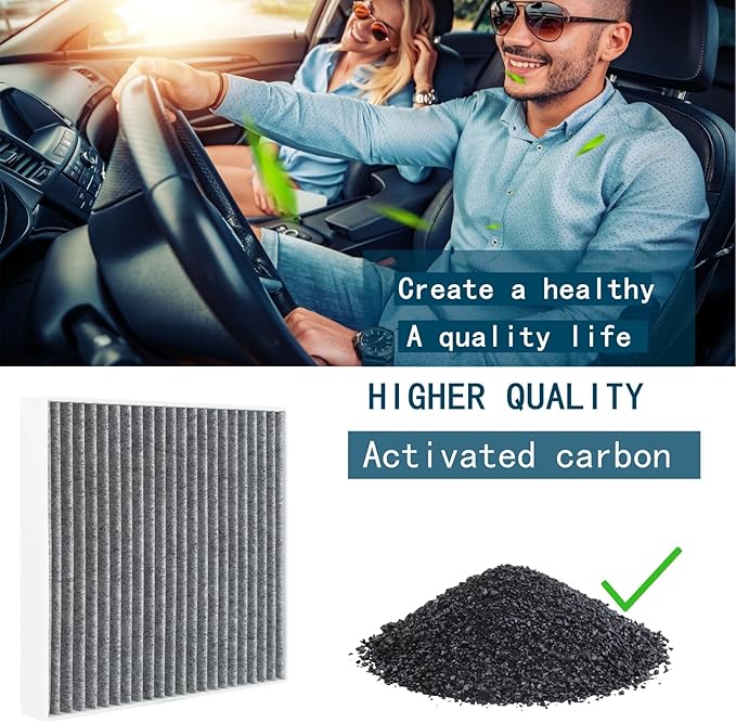 Premium Cabin Air Filter for Hyundai, Replacement for 2021-2025 Elantra, 2022-2024 Ioniq 5, 2021-2025 Sonata, 2022-2024 Tucson, 2021-2025 K5, 2021-2025 Sorento 97133-L1000, 97133-N9100, PC99594P