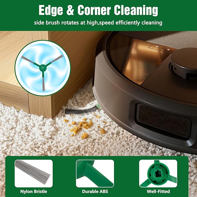 Chuancheng Max 705 Vac Replacement Parts for iRobot roomba Plus 504 Vac Vacuum Cleaner, Accessories Parts with 6 Dust Bags, 4 Filters, 4 Side Brush, 2 Main Brushes,1 Cleaning Tool (Not for Combo)