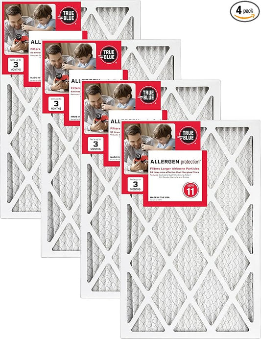 True Blue Allergen 20x36x1 Air Filter , MERV 11, 4-Pack