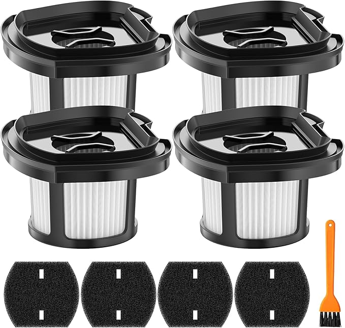 4 Pack 2284w Vacuum Replacement Filter for Bissell Pet Hair Eraser Filter Hand Vacuum 2284W 2390 2389 2390A, Compare to Parts # 1614212 1614203 1614204, 4 Mesh Filters and 4 Foam Filters
