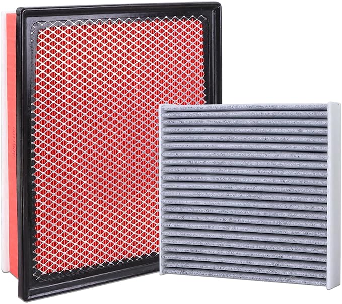 CA11895 Engine Air Filter and CF10285 Cabin Air Filter kit Compatible with 2014-2022 Toyota Sequoia 2013-2021 Tundra 5.7L 2013-2019 Tundra 4.6L 2013-2014 Tundra 4.0L Replaces 17801-0P100 87139-YZZ16