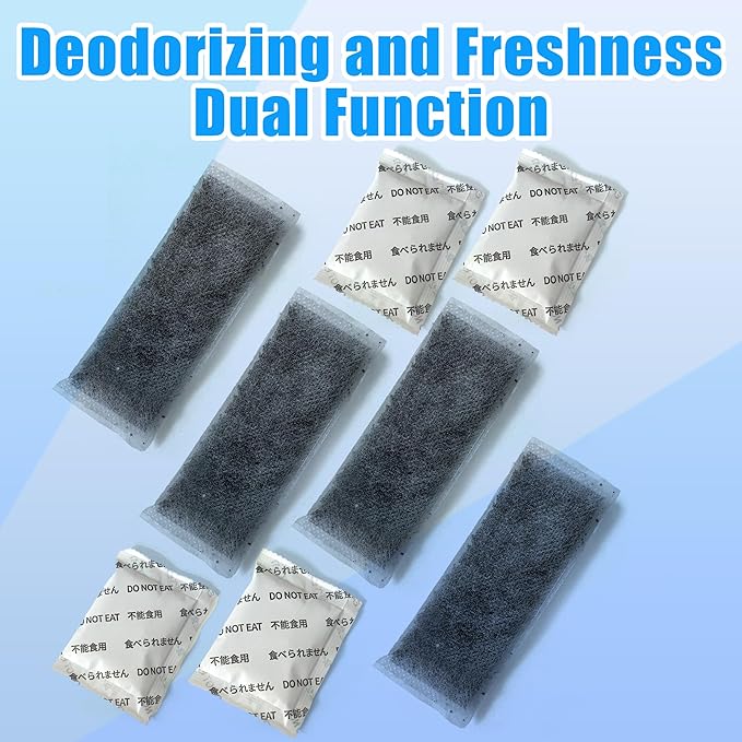 8 Pack Refrigerator Deodorizer For PureAir For PK-2, Refill Filter for FRIGIDAIRE Gallery Models GRMC2273BF, GRMC2273BD, GRMG2272BF, GRMN2872AF, GRMS2773AF, GRMC2273CF, GRMC2273CD
