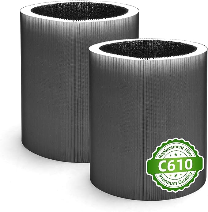 C610 Replacement Filter Z Compatible with Winix C610 Air Purifier, 1712-0121-00, 3-in-1 H13 Grade Filter, 2-Pack