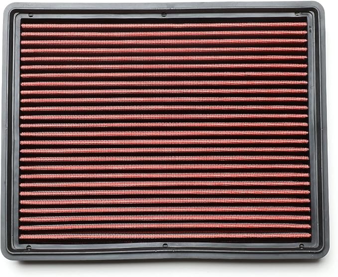 DNA Motoring AFPN-097-RD Washable Drop In Panel Air Filter [Compatible with 02-09 Avalanche / 00-17 Silverado 1500-3500/00-13 Suburban / 02-16 Escalade&ESV&EXT 6.0L 6.2L/ 01-11 Sierra 2500&3500]