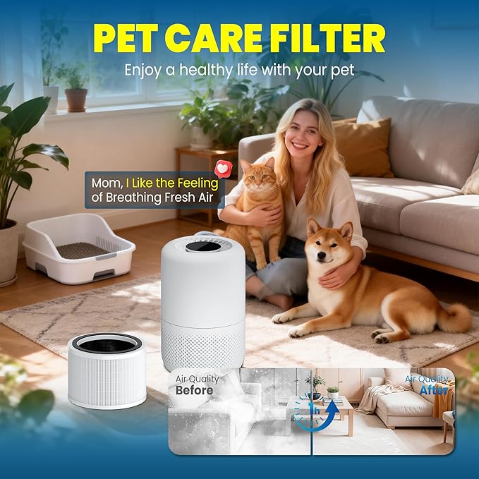 Improvedhand Core 200S Filter Replacement Compatible with Levoit Core 200S-P Air Purifier,True Great High-Efficiency Materials with Activated Carbon Filter,#Core 200S-RF,4 Pack