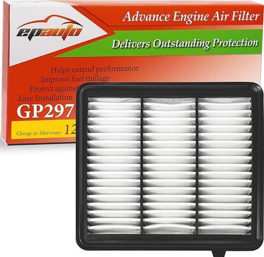EPAuto GP297 (CA12297) Engine Air Filter Replacement for Honda Accord 2.0L Gas (2018-2022)