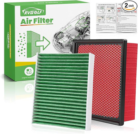 Engine+Cabin Air Filters Fit for Ascent 19-25 26, Crosstrek 18-23, Impreza 17-23, Legacy 20-25 26, Outback 20-25 Engine Air Filter Replacement AC Air Filter Accessories# 72880FL00A 16546AA16A