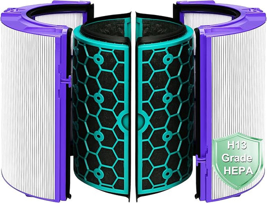 TP04 Replacement Filter for Dyson HP04 TP04 DP04 TP05 DP05 Air Puri-fi-er, 2 Stage 360° Pure Cool Fan Combi Glass HEPA Filter & Activated Carbon Filter (Not for HP07 TP01 TP02 TP07 HP09), 1 Pack