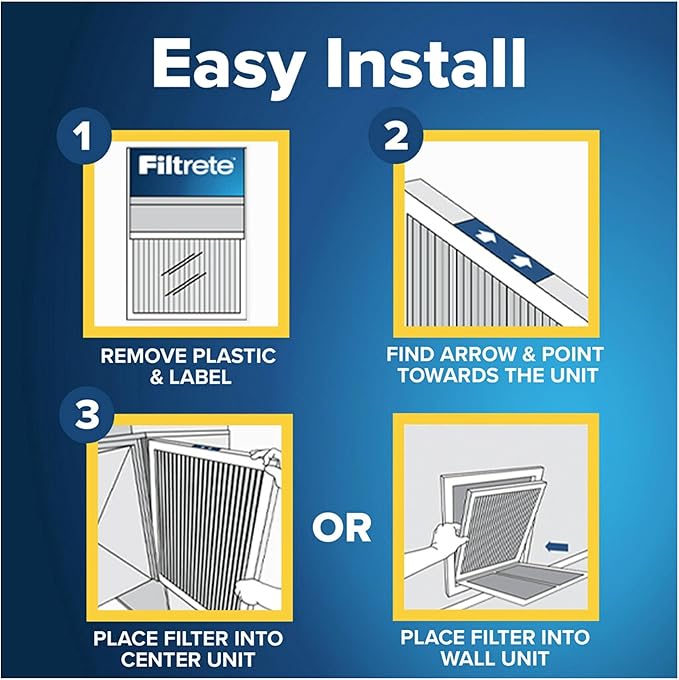 Filtrete 16x20x1 AC Furnace Air Filter, MERV 12, MPR 1500, CERTIFIED asthma & allergy friendly, 3 Month Pleated 1-Inch Electrostatic Air Cleaning Filter, 2-Pack (Actual Size 15.69x19.81x0.78 in)