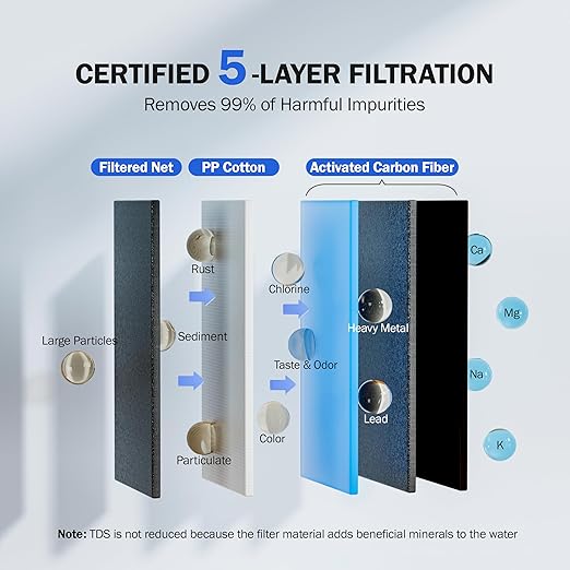 Frizzlife CF205290 Water Filter for Sink Faucet Replacement Filter for FS99, Pack of 2
