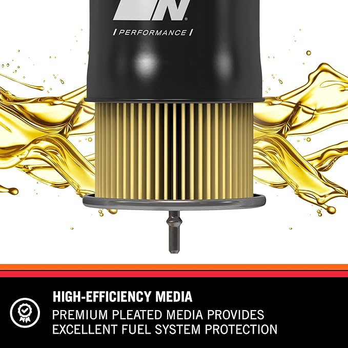 K&N Gasoline Fuel Filter: High Performance Fuel Filter, Premium Engine Protection, Compatible with 1983-2004 Nissan/Infiniti Fuel Injected Gasoline Engines, PF-1100