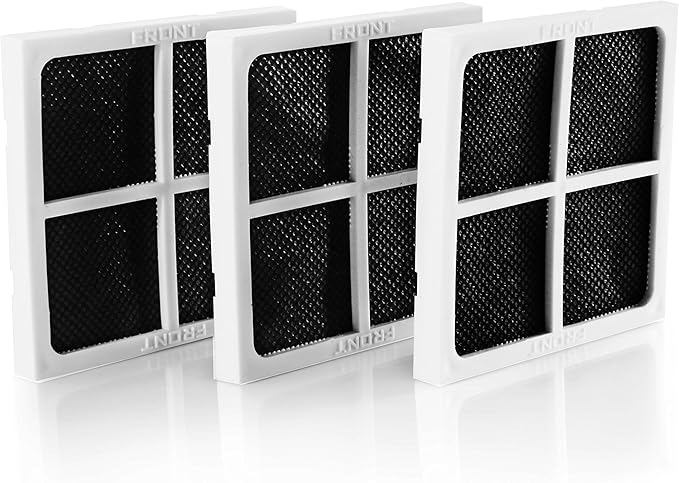 K&J 3-Pack Replacement LG LT120F Air Filters - Fits LT120F and ADQ73214404 Refrigerator Air Filters - Fresh Air Filter 3-Pack
