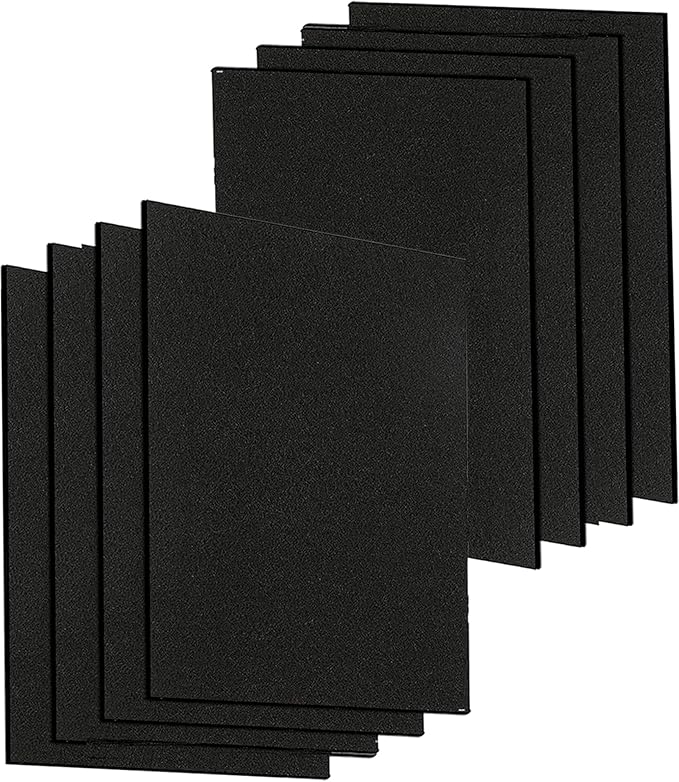 8 PCS Charcoal Filter for Range Hood 7.75" x 10.5" Replace Broan NuTone BP58，Compatible with Broan-NuTone Non-Duct 43000 Series Range Hood, Carbon Cloth Filter for Absorbing Fumes and Grease