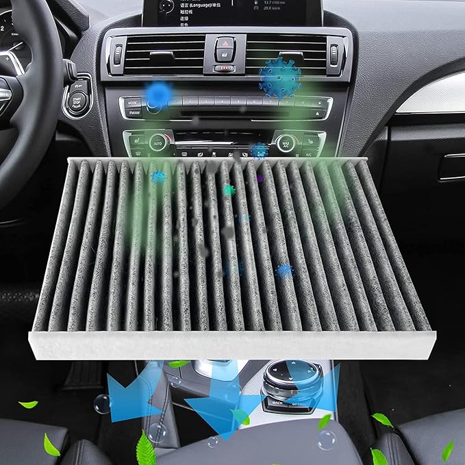 3 Pack Cabin Air Filter for Hyundai Elantra Santa Fe Sonata Tucson KIA Sorento K5 with Carbon