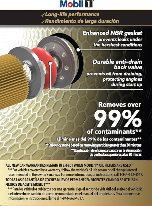 Mobil 1 M1-212 / M1-212A Extended Performance Oil Filter (Pack of 2)