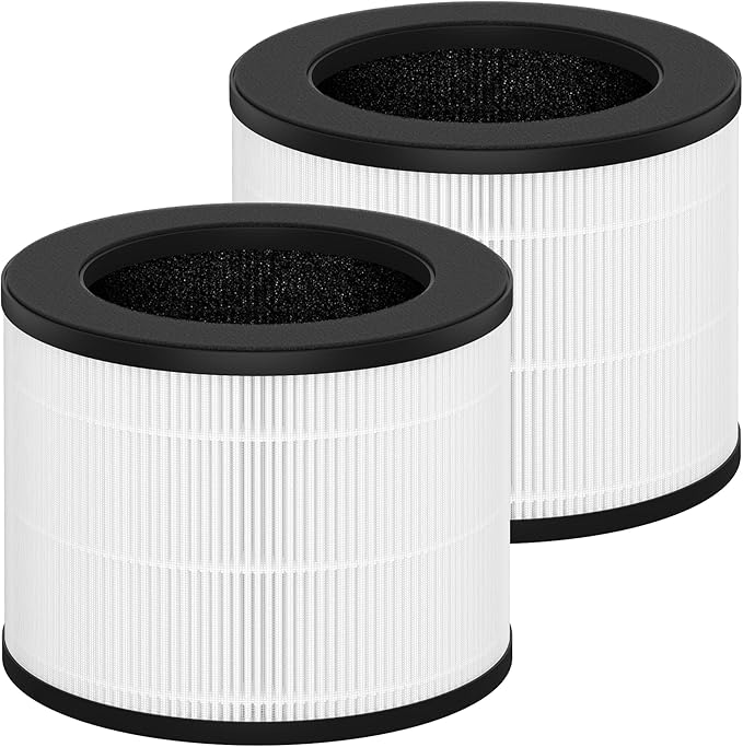 Airmega 100 Replacement Filter Set Compatible with Coway Airmega 100 Air Cleaner Purifier, 3-in-1 Filter of Pre-Filter, True HEPA and Deodorization Filter, 2 Packs
