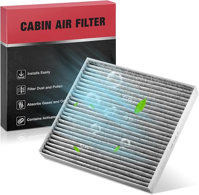 BDFHYK Cabin Air Filter CF12160 Cabin Filter w/Activated Carbon Compatible with Hyundai Tucson, Veloster N, Kona, Venue, Veloster, Kona N, Compatible with Kia Sportage, Soul, Seltos, Soul EV