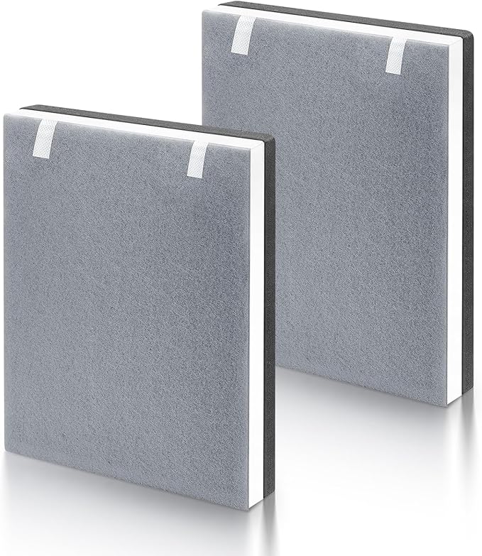 2 Pack Vital 100 Replacement Filter Compatible with LEVOIT Vital 100 Air Filter, 3-in-1 High-Efficiency Filter with Activated Carbon and Pre-Filter for Pet Dander for Home Large Room, for Vital 100-RF