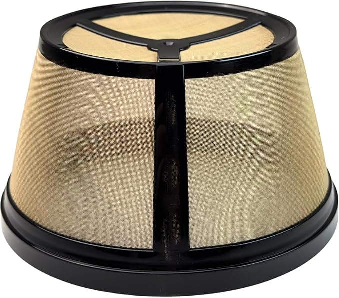 8-12 Cup Reusable Coffee Filter - BPA Free, Eco-Friendly, Compatible with Mr. Coffee, Black+Decker & Most Standard 8-12 Cup Drip Coffee Makers (1-Pack)