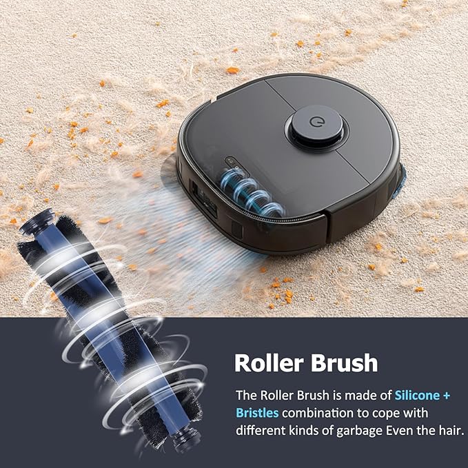 Replacement Parts Kit compatible with eufy X10 Pro Omni Robot Vacuum Accessories, 2 Roller Brushes, 4 Filters, 6 Side Brushes, 4 Mop Pads, 6 Dust Bags (22 Pack)