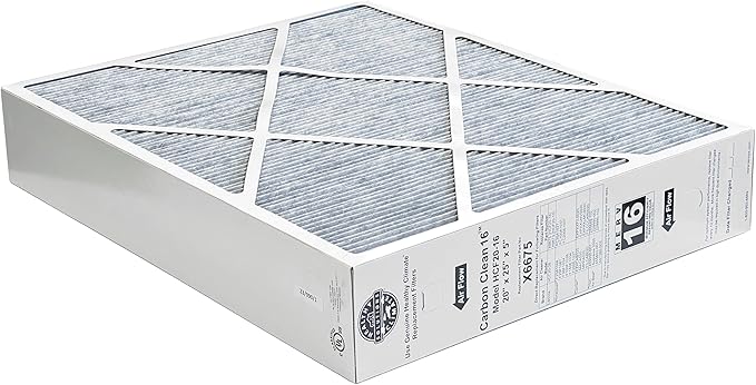 Lennox Healthy Climate Lennox X6675 20x25x5 Healthy Climate Carbon-Clean MERV 16 Filter Bundle with Same Day Supply Filter Change Reminder Magnet (2-Pack) 2 Count (Pack of 1)