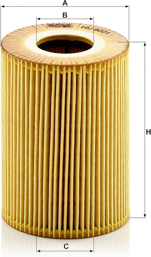 Mann Filter HU 9001 x Cartridge Oil Filter Replacement Compatible With Porsche 911
