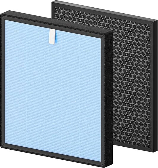 HSP001 True HEPA Filter Replacements Compatible with HATHASPACE Air Purifier Filters HSP001,4-Stage Air Purifier Filter with Activated Carbon,1 Set