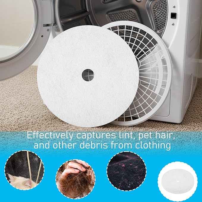 10Pcs Universal Dryer Exhaust Filter, Portable Cloth Dryer Replacement Lint Filter for Dryer Parts Accessories (235 x 34 mm)