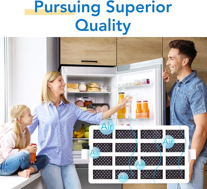 ICEPURE W10311524 Upgraded Refrigerator Air Filter Replacement for Whirlpool AIR1, W10311524, 2319308, W10335147, 1876318, FreshFlow Air Filter, AP4538127, AH2580853, EA2580853, PS2580853, 3PACK