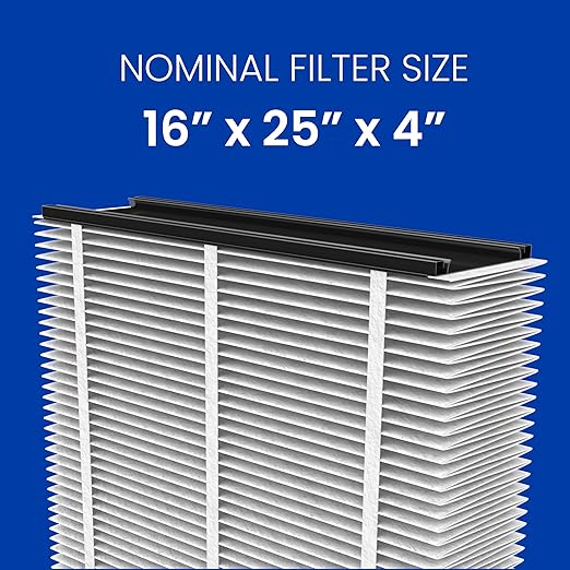 AprilAire 416 Replacement Filter for AprilAire Whole House Air Purifiers - MERV 16, Allergy, Asthma, & Virus, 16x25x4 Air Filter (Pack of 2)