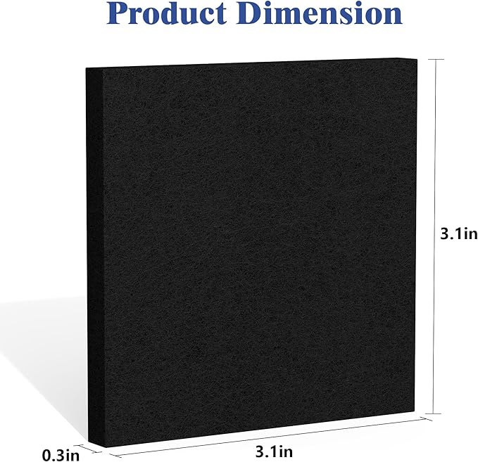 20 Packs Trash Can Odor Absorbing Filter Refills for EKO Garbage Cans and Compost Bin, Activated Charcoal Deodorizer, Activated Carbon Filter, Odor Absorber
