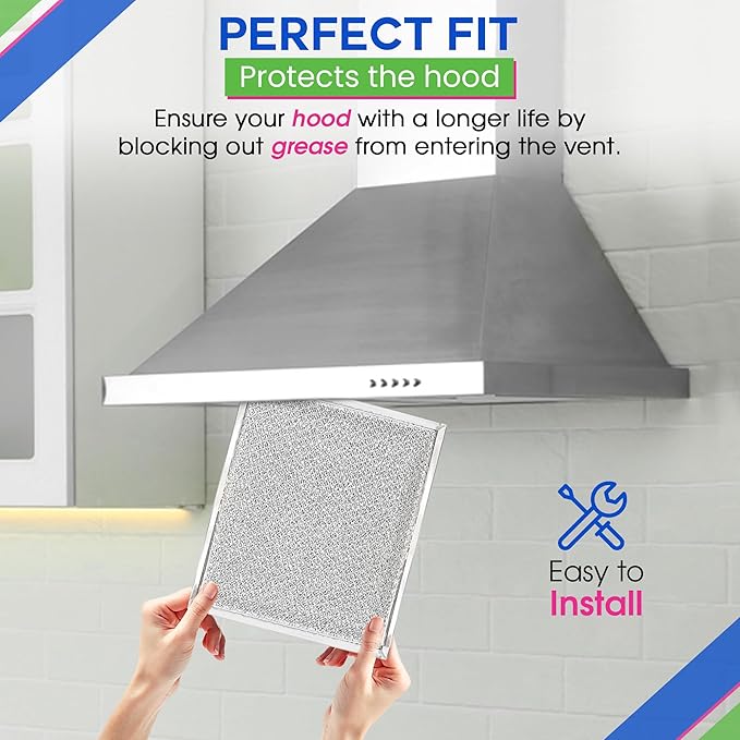 Bagean Stove Hood Vent Filter 10.5" x 8.75" 97006931 Compatible with Broan Range Hood Filter Replacement BP29 - Fit's Nutone Kitchen Exhaust Fan Filters - Blocks Grease & Filters Oven Air (1-Pack)
