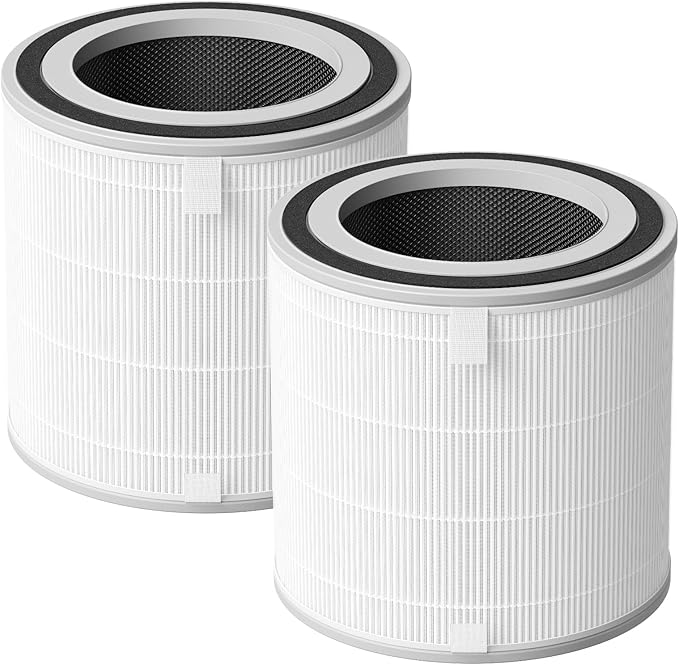 2 Pack Filter Compatible with SwitchBot Air Purifiers, 3-Stage HEPA Filtration with 2 Washable Filters, Compare to Part W5302310